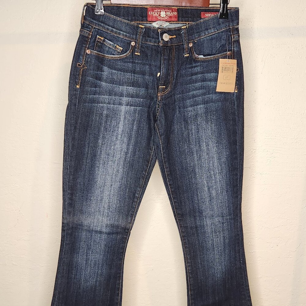 Lucky Brand Sofia Boot Jeans – Size 4 / 27R – Dark Wash (NWT)